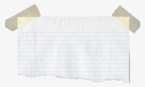 Torn Note Paper Png - Ripped Notebook Paper Transparent