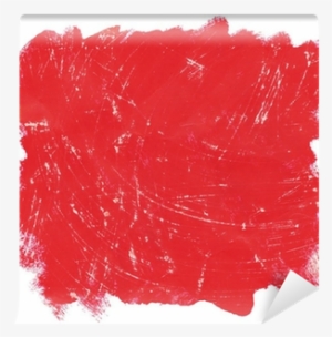 Vector Scratched Red Brush Strokes Background Wall - Illustration