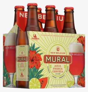 New Belgium Brewing Announces Mural Agua Fresca Cerveza - New Belgium Tartastic Strawberry Lemon