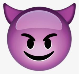 Wall Stickers Smiling Face With Horns - Devil Face Emoji