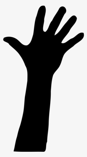 Png Freeuse Silhouette At Getdrawings Com Free For - Raised Hand Clipart