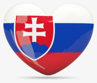 slovakia flag heart icon - heart with slovakia flag