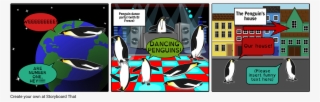 Penguins Doing Stuff - Illustration