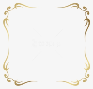 Free Png Download Decorative Frame Border Clipart Png - Gold Decorative Border Png