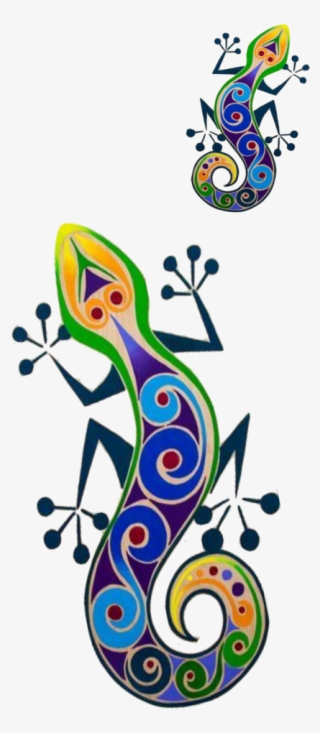 gecko men's printed kurta - illustration