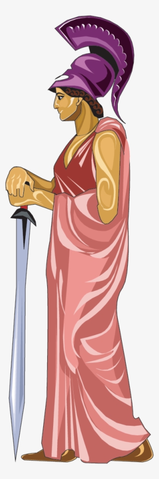 Athena Mythology Decorative Sticker - Illustration