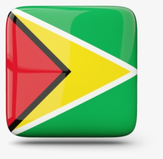Graphics Map Of Guyana Flag - Triangle