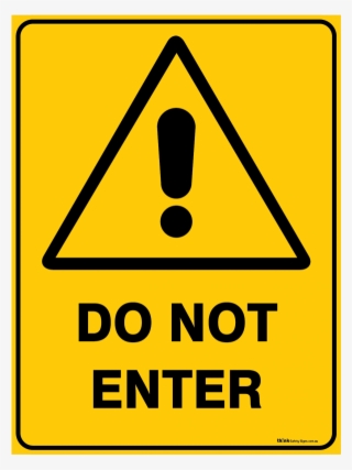 Warning Do Not Enter - Knock Before Entering Sign