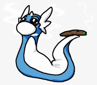 Dratini Hitting A Fat Blunt , - Cartoon