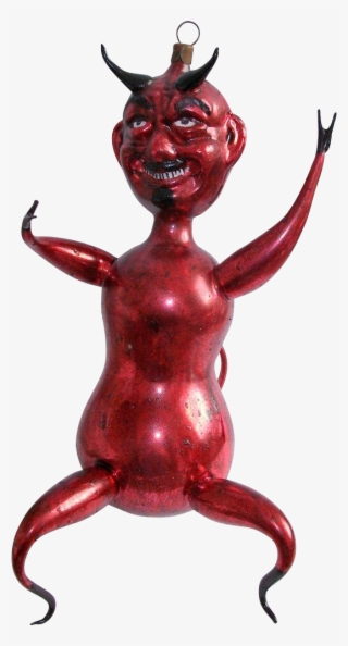 Huge Krampus Devil Anti Santa Christmas Ornament From - Bronze Sculpture