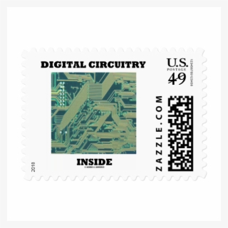 Digital Circuitry Inside Postage Stamp - Stamps