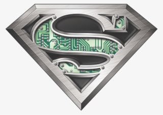 Superman Circuitry Logo Youth T Shirt - Youth: Superman - Circuitry Logo