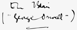 File - Orwell-signature - Svg - George Orwell Signature