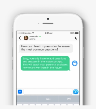 Train Your Personal Assistant As You Answer Texts And - Iphone