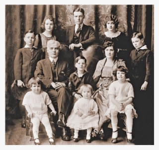 Ole Hanson, Second From Right, “moosing” It With Teddy - Family