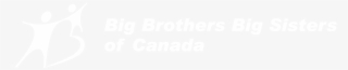 Big Brothers Big Sisters Of Canada 02 Logo Black And - Tiff Logo White