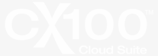 Cx100 Cloud Suite White Logo Transparent - Poster