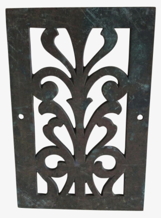 Antique Bronze Grate, Garden, Architectural Element - Gate