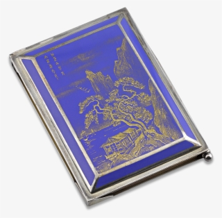 Silver And Enamel Note Pad And Pencil - Emblem