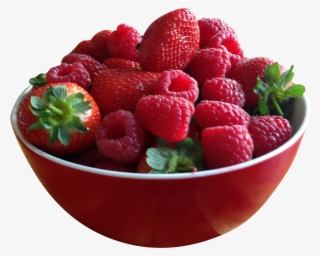 Bowl Full Of Strawberries Png Image - Малини В Чашка
