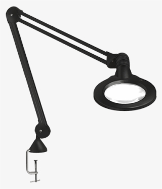 Luxo Kfm Led Magnifier, Black, Edge Clamp - Luxo 5 Dioptrie