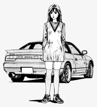 Initial D Sileighty Manga Nissan Silvia - Initial D Mako Sil80