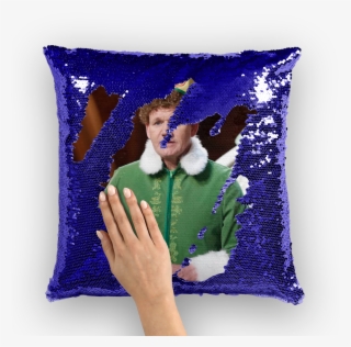Gordon Ramsay Dressed As Buddy The Elf ﻿sequin Cushion - Pillow