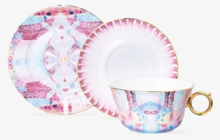 Falling Flowers Pink Trio - Saucer