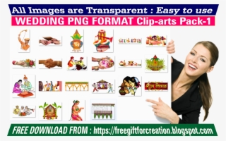 Free Download Wedding Png Format Clip Arts Pack