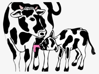 Cattle Clipart Lembu - Cow And Baby Clip Art