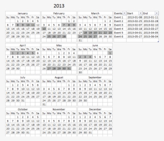 Highlight Events In A Calendar6 - Excel Vba How Make Calendar
