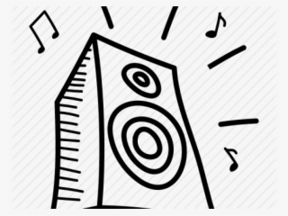Drawn Speakers Music Icon - Illustration