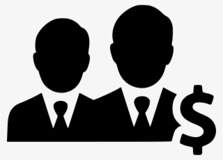 Dollar Businessmen Earnings Income Negotiations Business - Dollar Silhouette Png