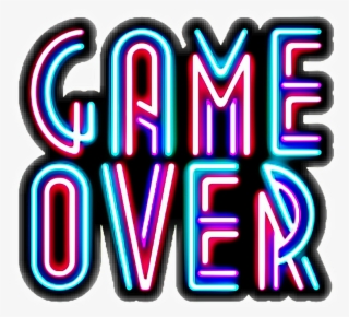 #neon #quotes #text #gameover #ftestickers #stickers - Game Over Neon Sign