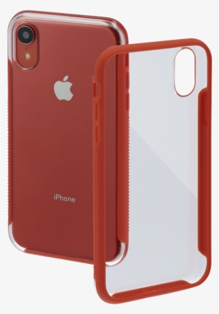 "frame" Cover For Apple Iphone Xr, Transparent/coral - Mobile Phone Case