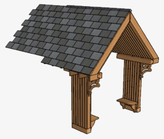 Porch 3d Model Design Process - Shed