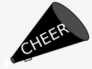 Cheerleader Clipart Bullhorn - Black And White Cheerleading Clipart