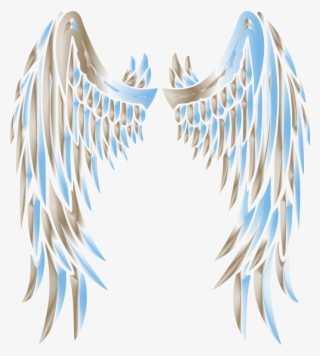 Sky Chrome Angel Wings - Alas Stencil