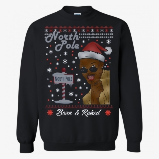 North Pole Born & Raised Shirt, Merry Xmas Ugly Christmas - Volvo 240 Christmas Sweater