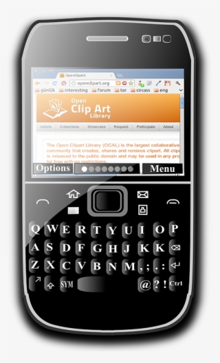 Blackberry Mobile Transparent Png - Clipart Gratis
