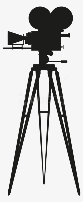 Free Png Download Cinema Camera Silhouette Clipart - Cinema Camera On Stand