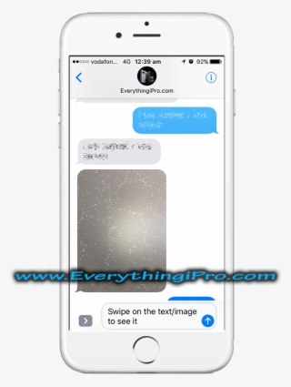 Invisible Ink Hides Messages Ios 10 Messages - Iphone