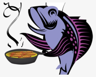 Sandwich Clipart Fried Fish - Fish Frying Fish Clipart