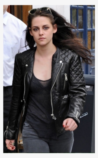 Kristen Stewart Balenciaga Quilted Biker Jacket - Kristen Stewart In Leathers