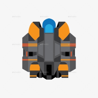 Flat Sprites By Mii Design Graphicriver Ⓒ - Vector Spaceship Sprite