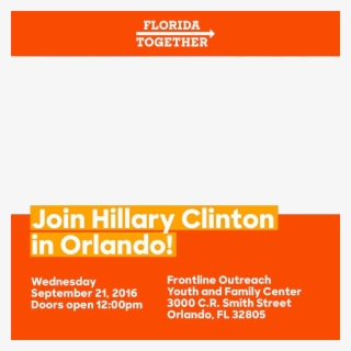 Join Hillary Clinton In Orlando 14287946 - Tan