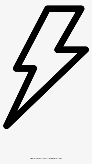 Lightning Bolt Coloring Page - Vector Graphics