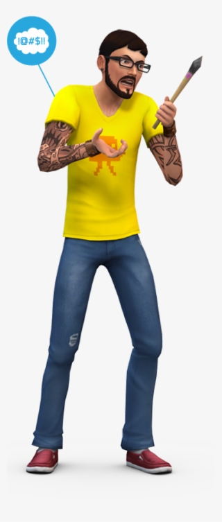 Sims 4 Base Game Render 19 - Active Shirt