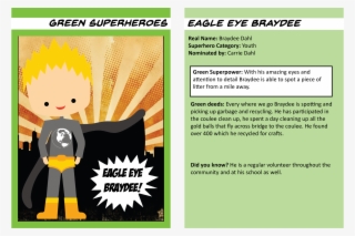 Superhero Trading Cards Braydee - Super Hero Trading Card