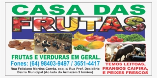 Casa Das Frutas Leitoas E Frangos Caipira - Poster